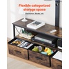 image:imageVEVOR Rattan Mid Century Modern TV Stand Boho TV Console for 55 inch TV WhiteBrown