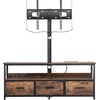 image:imageVEVOR Rattan Mid Century Modern TV Stand Boho TV Console for 55 inch TV WhiteBrown