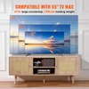 image:imageVEVOR Rattan Mid Century Modern TV Stand Boho TV Console for 55 inch TV WhiteOak