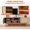 image:imageVEVOR Rattan Mid Century Modern TV Stand Boho TV Console for 55 inch TV WhiteOak