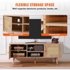 image:imageVEVOR Rattan Mid Century Modern TV Stand Boho TV Console for 55 inch TV WhiteOak