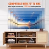 image:imageVEVOR Rattan Mid Century Modern TV Stand Boho TV Console for 55 inch TV WhiteOak