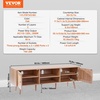 image:imageVEVOR Rattan Mid Century Modern TV Stand Boho TV Console for 55 inch TV WhiteOak