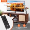 image:imageVEVOR Rattan Mid Century Modern TV Stand Boho TV Console for 55 inch TV WhiteWalnut