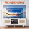 image:imageVEVOR Rattan Mid Century Modern TV Stand Boho TV Console for 55 inch TV WhiteWhite