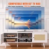 image:imageVEVOR Rattan Mid Century Modern TV Stand Boho TV Console for 55 inch TV WhiteWhite