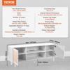 image:imageVEVOR Rattan Mid Century Modern TV Stand Boho TV Console for 55 inch TV WhiteWhite