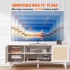 image:imageVEVOR Rattan Mid Century Modern TV Stand Boho TV Console for 55 inch TV WhiteWhite