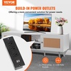 image:imageVEVOR Rattan Mid Century Modern TV Stand Boho TV Console for 55 inch TV WhiteWhite