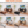 image:imageVEVOR Rattan Mid Century Modern TV Stand Boho TV Console for 55 inch TV WhiteWhite