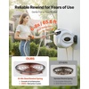 image:imageVEVOR Retractable Hose Reel 100 ft x 12 inch Garden Water Hose Reel with 9Pattern Nozzle 180 Swivel Bracket WallMounted Automatic Rewind Lock at Any Length with Slow Return System65 ft
