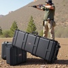 image:imageVEVOR Rifle Case Rifle Hard Case with 4 Layers Fullyprotective Foams Lockable Hard Gun Case with Wheels IP67 Waterproof amp Crushproof for Rifles or ShotgunsBlack