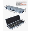 image:imageVEVOR Rifle Case Rifle Hard Case with 4 Layers Fullyprotective Foams Lockable Hard Gun Case with Wheels IP67 Waterproof amp Crushproof for Rifles or ShotgunsGrey