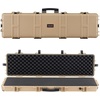 image:imageVEVOR Rifle Case Rifle Hard Case with 4 Layers Fullyprotective Foams Lockable Hard Gun Case with Wheels IP67 Waterproof amp Crushproof for Rifles or ShotgunsKhaki