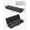 image:imageVEVOR Rifle Case Rifle Hard Case with 4 Layers Fullyprotective Foams Lockable Hard Gun Case with Wheels IP67 Waterproof amp Crushproof for Rifles or ShotgunsBlack
