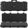 image:imageVEVOR Rifle Case Rifle Hard Case with 4 Layers Fullyprotective Foams Lockable Hard Gun Case with Wheels IP67 Waterproof amp Crushproof for Rifles or ShotgunsBlack