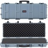 image:imageVEVOR Rifle Case Rifle Hard Case with 4 Layers Fullyprotective Foams Lockable Hard Gun Case with Wheels IP67 Waterproof amp Crushproof for Rifles or ShotgunsGrey