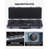 image:imageVEVOR Rifle Case Rifle Hard Case with 4 Layers Fullyprotective Foams Lockable Hard Gun Case with Wheels IP67 Waterproof amp Crushproof for Rifles or ShotgunsGrey