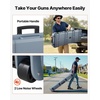image:imageVEVOR Rifle Case Rifle Hard Case with 4 Layers Fullyprotective Foams Lockable Hard Gun Case with Wheels IP67 Waterproof amp Crushproof for Rifles or ShotgunsGrey