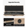 image:imageVEVOR Rifle Case Rifle Hard Case with 4 Layers Fullyprotective Foams Lockable Hard Gun Case with Wheels IP67 Waterproof amp Crushproof for Rifles or ShotgunsKhaki