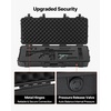 image:imageVEVOR Rifle Case Rifle Hard Case with 4 Layers Fullyprotective Foams Lockable Hard Gun Case with Wheels IP67 Waterproof amp Crushproof for Rifles or ShotgunsBlack