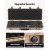 image:imageVEVOR Rifle Case Rifle Hard Case with 4 Layers Fullyprotective Foams Lockable Hard Gun Case with Wheels IP67 Waterproof amp Crushproof for Rifles or ShotgunsKhaki