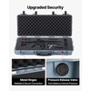 image:imageVEVOR Rifle Case Rifle Hard Case with 4 Layers Fullyprotective Foams Lockable Hard Gun Case with Wheels IP67 Waterproof amp Crushproof for Rifles or ShotgunsGrey