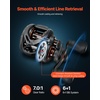image:imageVEVOR Rod and Fishing Reel Combo IM67 Carbon Fiber SpinningBaitcasting Rod and Reel Combo Bass Fishing Pole Stainless Steel Guides with Ceramic Rings65 ftLeft Handle