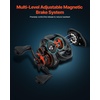 image:imageVEVOR Rod and Fishing Reel Combo IM67 Carbon Fiber SpinningBaitcasting Rod and Reel Combo Bass Fishing Pole Stainless Steel Guides with Ceramic Rings65 ftRight Handle