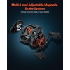 image:imageVEVOR Rod and Fishing Reel Combo IM67 Carbon Fiber SpinningBaitcasting Rod and Reel Combo Bass Fishing Pole Stainless Steel Guides with Ceramic Rings65 ftLeft Handle