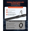 image:imageVEVOR Rod and Fishing Reel Combo IM67 Carbon Fiber SpinningBaitcasting Rod and Reel Combo Bass Fishing Pole Stainless Steel Guides with Ceramic Rings65 ftLeft Handle