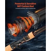 image:imageVEVOR Rod and Fishing Reel Combo IM67 Carbon Fiber SpinningBaitcasting Rod and Reel Combo Bass Fishing Pole Stainless Steel Guides with Ceramic Rings7 ftRight Handle