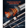 image:imageVEVOR Rod and Fishing Reel Combo IM67 Carbon Fiber SpinningBaitcasting Rod and Reel Combo Bass Fishing Pole Stainless Steel Guides with Ceramic Rings7 ft3000 Reel