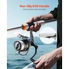 image:imageVEVOR Rod and Fishing Reel Combo IM67 Carbon Fiber SpinningBaitcasting Rod and Reel Combo Bass Fishing Pole Stainless Steel Guides with Ceramic Rings7 ft3000 Reel