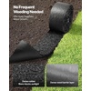 image:imageVEVOR Rubber Mulch Mat Roll 2 Rolls 120 x 45 in Recycled Rubber Permanent Mulch Edging Border NaturalLooking Flower Barrier with Stakes 05 in Thick Cuttable Garden Edgings for Landscaping