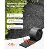 image:imageVEVOR Rubber Mulch Mat Roll 2 Rolls 120 x 45 in Recycled Rubber Permanent Mulch Edging Border NaturalLooking Flower Barrier with Stakes 05 in Thick Cuttable Garden Edgings for Landscaping