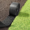 image:imageVEVOR Rubber Mulch Mat Roll 2 Rolls 120 x 45 in Recycled Rubber Permanent Mulch Edging Border NaturalLooking Flower Barrier with Stakes 05 in Thick Cuttable Garden Edgings for Landscaping