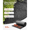 image:imageVEVOR Rubber Mulch Mat Roll 4 Rolls 120 x 45 in Recycled Rubber Permanent Mulch Edging Border NaturalLooking Flower Barrier with Stakes 05 in Thick Cuttable Garden Edgings for Landscaping2packs