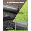 image:imageVEVOR Rubber Mulch Mat Roll 4 Rolls 120 x 45 in Recycled Rubber Permanent Mulch Edging Border NaturalLooking Flower Barrier with Stakes 05 in Thick Cuttable Garden Edgings for Landscaping2packs