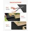 image:imageVEVOR Rubber Mulch Mat Roll 4 Rolls 120 x 45 in Recycled Rubber Permanent Mulch Edging Border NaturalLooking Flower Barrier with Stakes 05 in Thick Cuttable Garden Edgings for Landscaping2packs