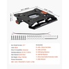 image:imageVEVOR Seat Suspension Kit with Seat Slider Track Universal Seat Suspension with Dust Cover 6in FronttoBack Adjustable Tractor Seat Suspension Kit for Zero Turn Lawn Mower ForkliftNo Slide RailSpring