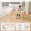 image:imageVEVOR Sensory Table Kids Sensory Table for Toddlers Kids Activity Desk with 3 Foldable Storage Bins amp Paper Roll Holder Wooden Toddler Activity Drawing Desk IndoorOutdoor Play Sand and WaterTableChair Set
