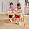 image:imageVEVOR Sensory Table Kids Sensory Table for Toddlers Kids Activity Desk with 3 Foldable Storage Bins amp Paper Roll Holder Wooden Toddler Activity Drawing Desk IndoorOutdoor Play Sand and WaterTableChair Set
