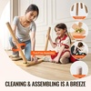 image:imageVEVOR Sensory Table Kids Sensory Table for Toddlers Kids Activity Desk with 3 Foldable Storage Bins amp Paper Roll Holder Wooden Toddler Activity Drawing Desk IndoorOutdoor Play Sand and WaterTableChair Set