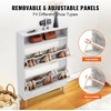 image:imageVEVOR Shoe Cabinet with 2 Flip Drawers Shoe Storage Cabinet for Entryway Free Standing Shoe Storage Organizer with Rattan Doors for Heels Boots Slippers in Hallway Living Room315D x 94W x 473H
