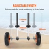 image:imageVEVOR Sit on Top Kayak Cart Dolly 280lbs Load Capacity Adjustable Width for Kayaks with Drain Holes of 1 Detachable Canoe Trolley Cart with 10 Solid Tires