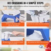 image:imageVEVOR Snowflake Ice Machine 88LBS24H Snowflake Ice Maker IceShaver Machine with Stainless Steel Blade Electric Snow Cone Maker with 048 Gal Tank 90S Fast PreCooling for Home amp Small Gathering176LBSHSmall