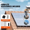 image:imageVEVOR Solar Panel Bird Guard 8inch x 98ft PVC Coated Wire Mesh Roll Kit with 100pcs Fasteners Critter Fence Pigeon Proofing Black6in x 100ft with 60pcs Fasteners 50pcs Tie Wires