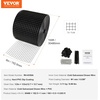 image:imageVEVOR Solar Panel Bird Guard 8inch x 98ft PVC Coated Wire Mesh Roll Kit with 100pcs Fasteners Critter Fence Pigeon Proofing Black6in x 100ft with 60pcs Fasteners 50pcs Tie Wires