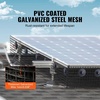 image:imageVEVOR Solar Panel Bird Guard 8inch x 98ft PVC Coated Wire Mesh Roll Kit with 100pcs Fasteners Critter Fence Pigeon Proofing Black6in x 100ft with 60pcs Fasteners 50pcs Tie Wires
